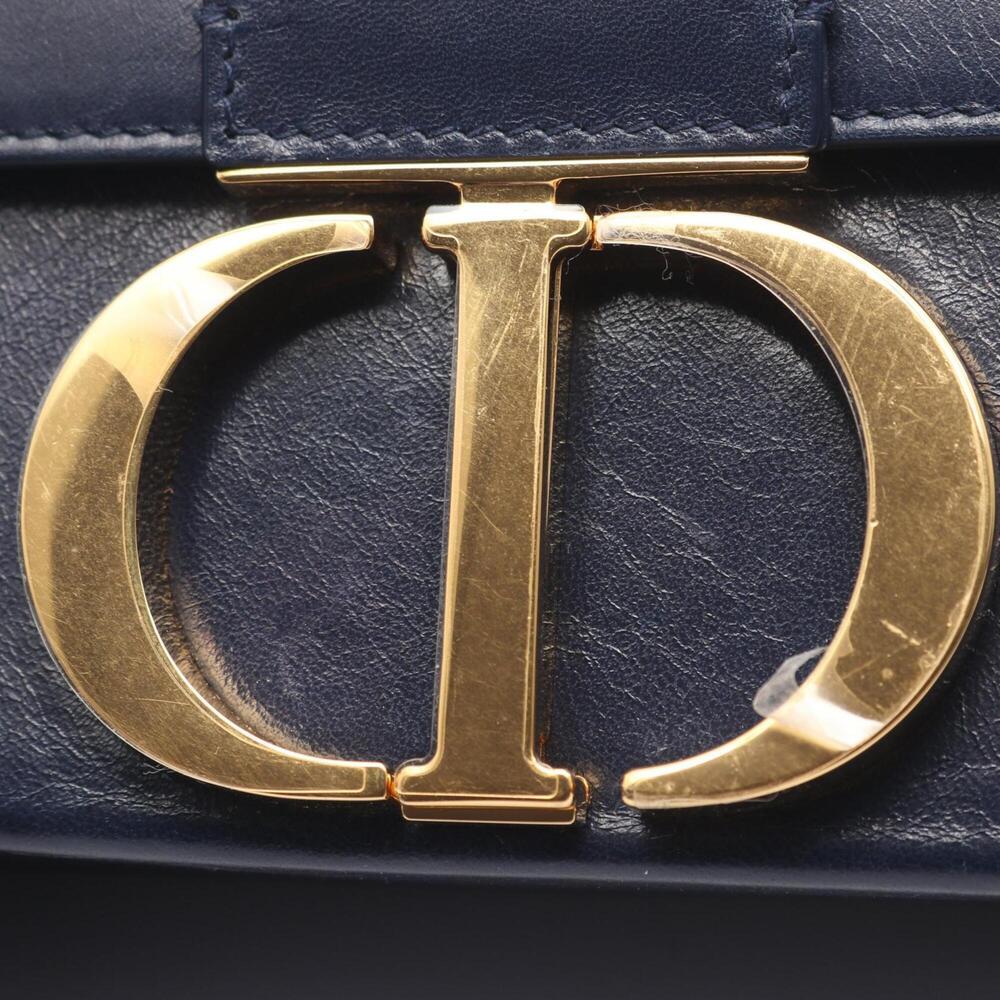 CHRISTIAN DIOR Blue Leather Shoulder Bag - Picture 9 of 10